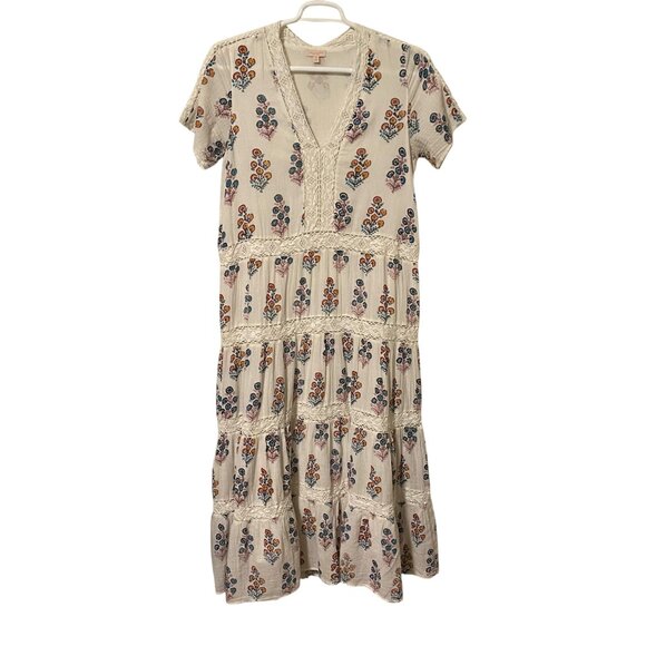 Pink Chicken Floral Maxi Dress Size Medium - Picture 9 of 12